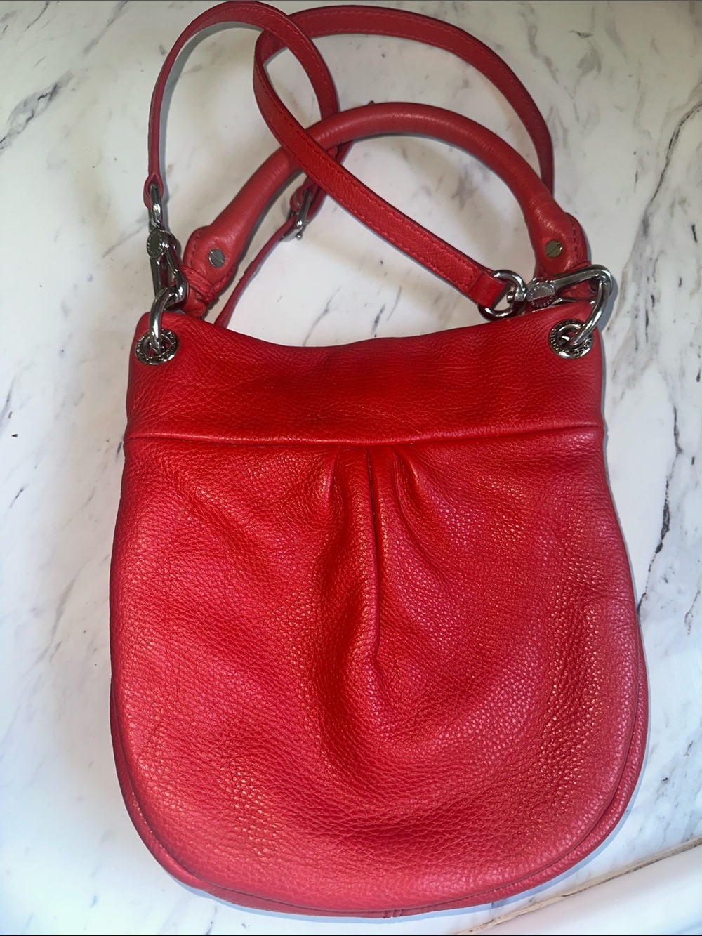 Marc by Marc Jacobs Red Leather Crossbody  Bag - Picture 9 of 11